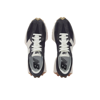 New Balance 327 Retro Running Shoes - Black & Blue Low-Cut Sneakers | Footmax - footmaxldn