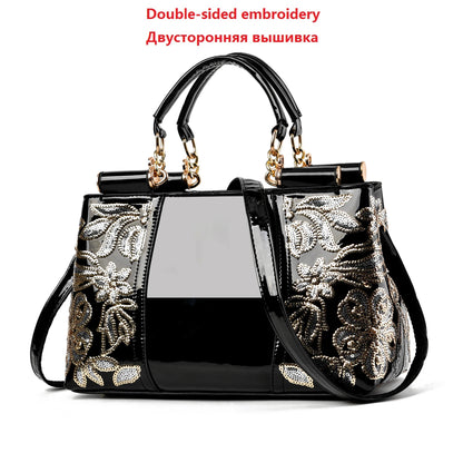 Glossy PU Shoulder Bag | Footmaxldn