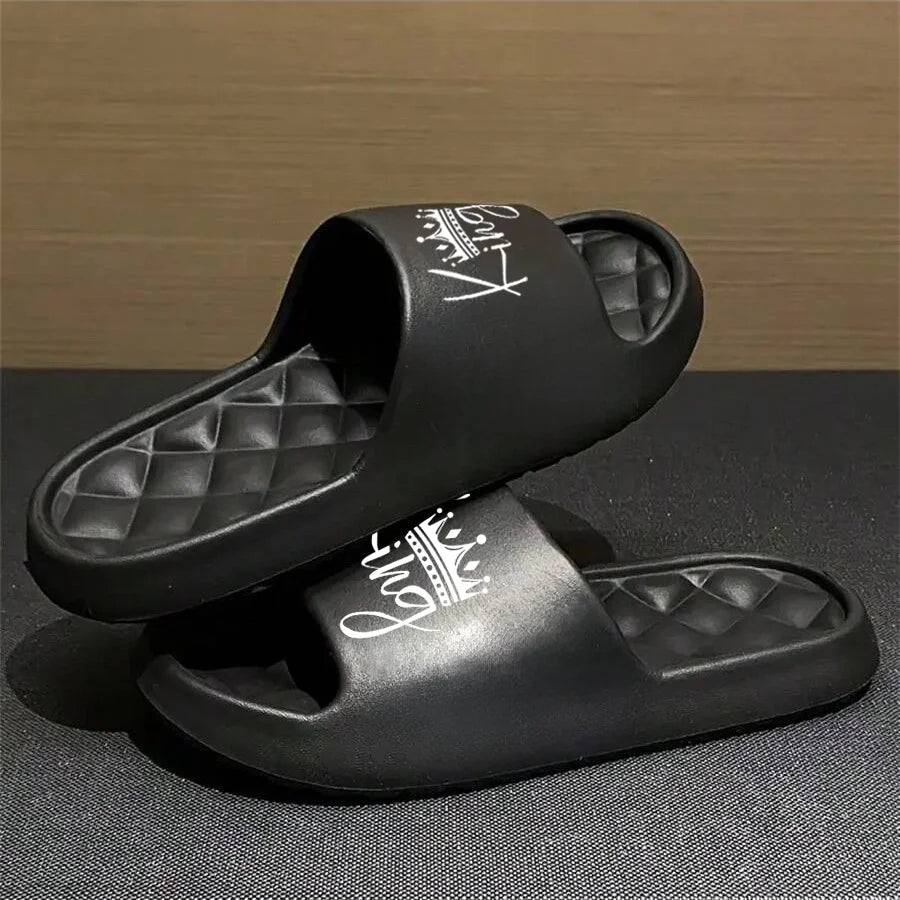 Footmaxldn Men's Lightweight EVA Sole Casual Slip-On Shoes