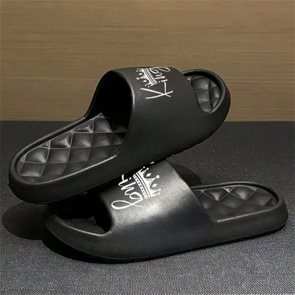 Footmaxldn Men's Lightweight EVA Sole Casual Slip-On Shoes