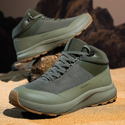 Footmax Waterproof Trekking Trainers - Men's Hiking Sneakers for Outdoor