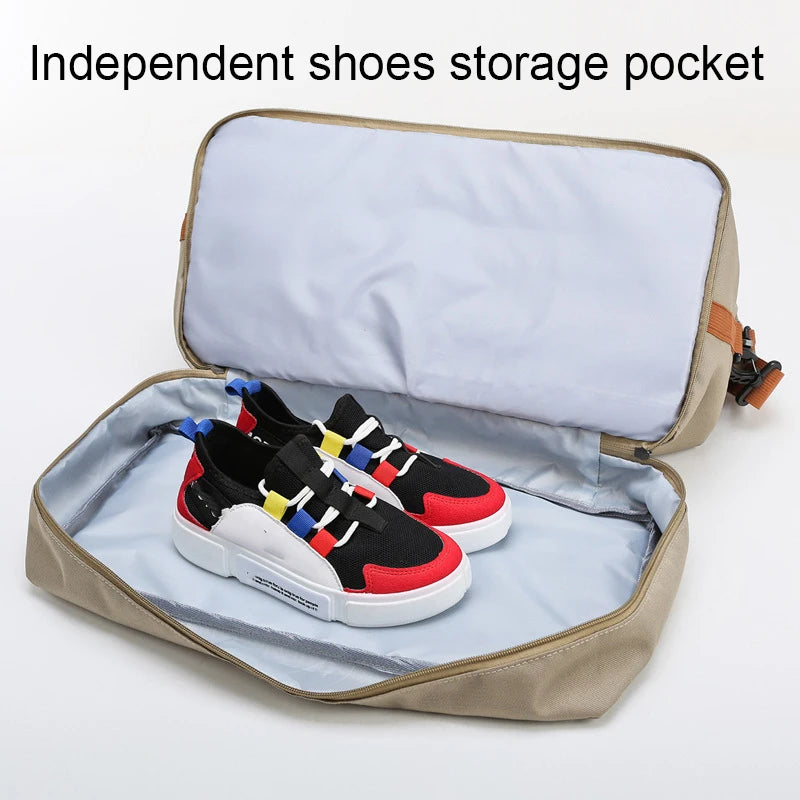 Footmax Travel Gym Bag - Portable Duffle Weekender with Shoulder & Crossbody Straps - footmaxldn