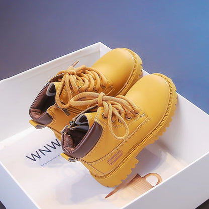 Footmax Kids Ankle Boots - Waterproof Non-Slip School Shoes for Boys - footmaxldn