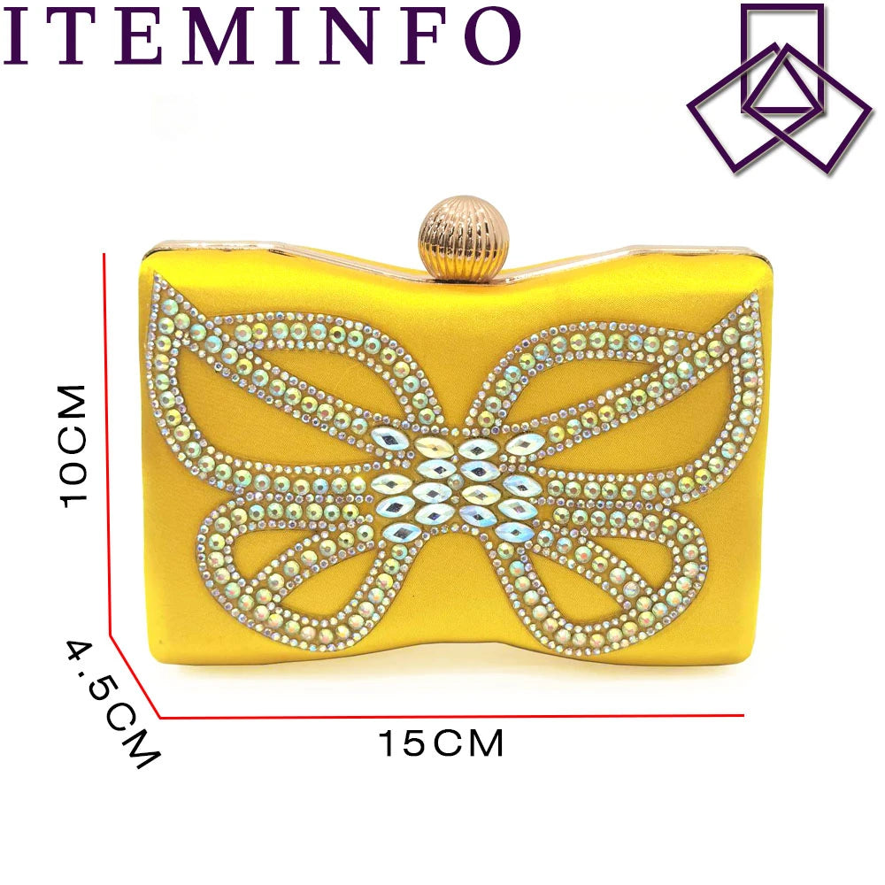 Footmax Yellow Bowknot Pointed Toe High Heel Sandals & Bag Set - Women's Elegant Shoes - footmaxldn