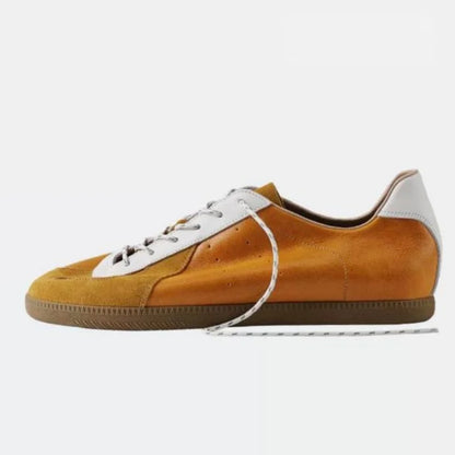 Women's Split Leather Retro Trainer | footmaxldn