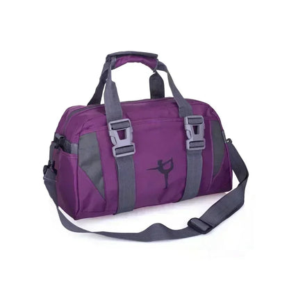 Footmax Waterproof Yoga Fitness Bag for Women - Nylon Training Shoulder Crossbody Gym Duffel 20-35L - footmaxldn