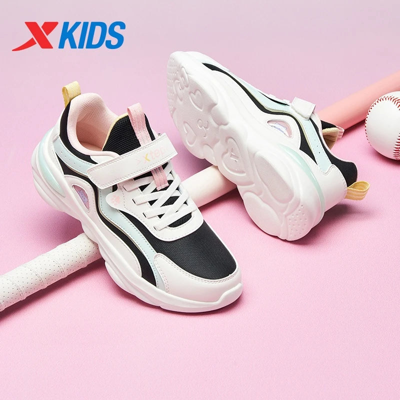 Xtep Girls Skateboarding Shoes 2025 - Comfortable Velcro Sneakers - footmaxldn