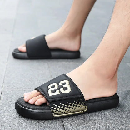 Men's Anti-Slip Slide Sandals | Breathable EVA Sole | Footmaxldn
