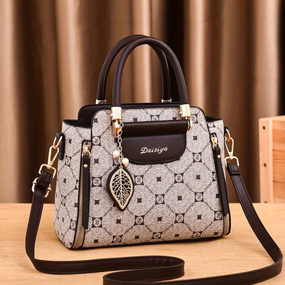 Footmax Women's Large Capacity Handbag - Retro PU Leather Shoulder Crossbody Bag - footmaxldn
