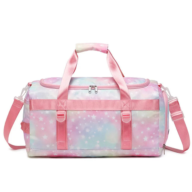 Footmax Women's Waterproof Gym Bag - Travel Sports Duffel with Shoe Compartment - footmaxldn