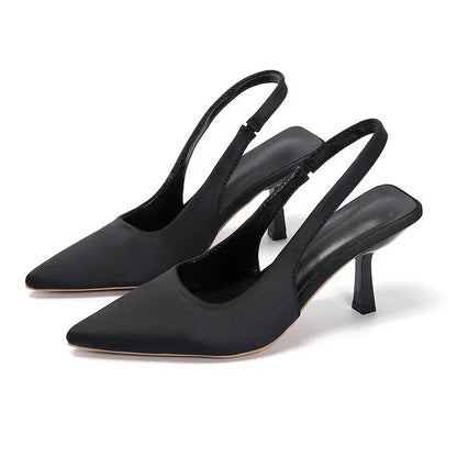Women High Heels Sandals Sexy Pointe Thin Heel High Heel Sandals Summer New Heeled Sandals for Women Fashion Banquet Dress Shoes - footmaxldn