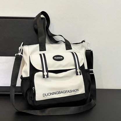 Women's Tote Bag, Large Capacity Daily Handbag, Travel Bucket Shoulder Bag, Fashion Messenger Bag,Campus School Bags Satchel - footmaxldn