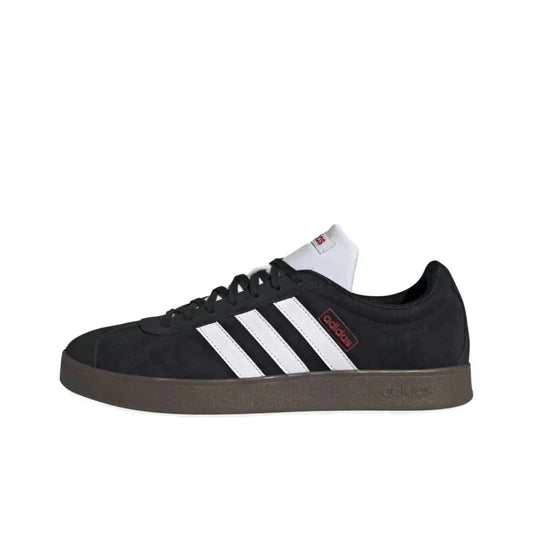 Adidas Neo VL Court 2.0 Lifestyle Men and Women Skateboarding Shoes Low Cut Outdoor Fabric Synthetic Leather Casual Shoes Black - footmaxldn