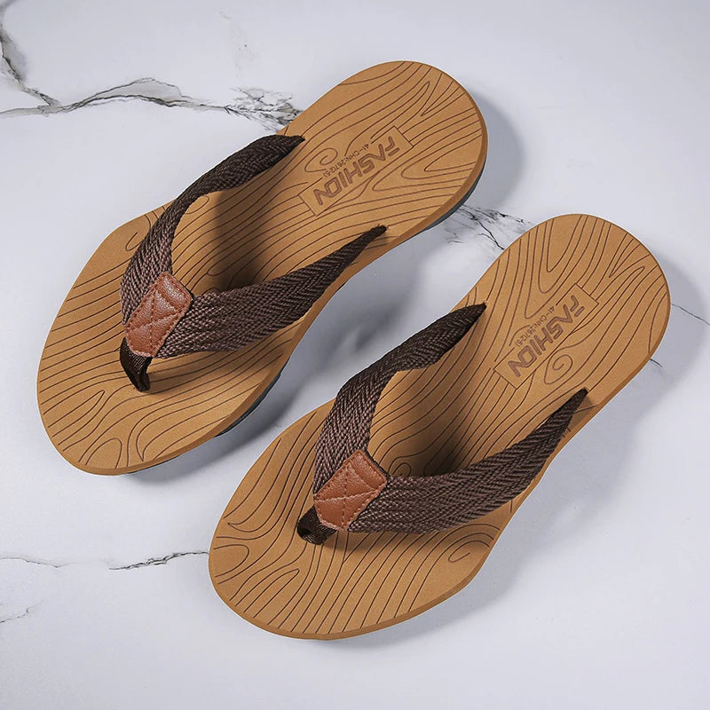 Footmax Men's Platform Flip Flops - Summer Beach Sandals 2024 - footmaxldn