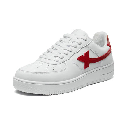 Footmaxldn Non-Slip Skateboarding Shoes - White Casual Sneakers - footmaxldn