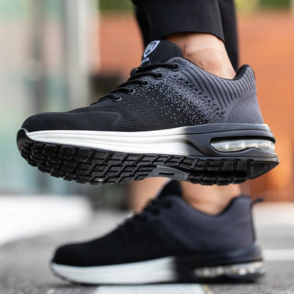 Footmax Steel Toe Safety Work Shoes - Anti-Smash Protective Boots Men Women - footmaxldn