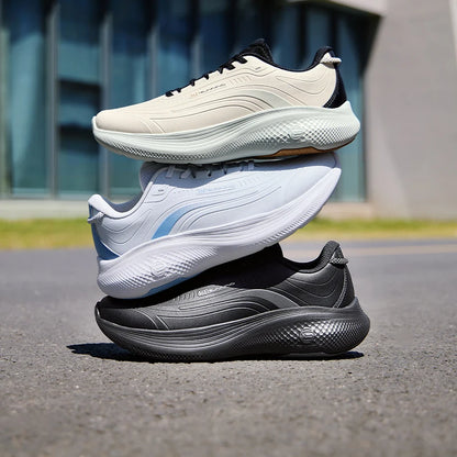 Men's Waterproof Leather Running Shoes