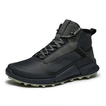 Footmax High Top Waterproof Hiking Boots - Men's Non-Slip Trekking Shoes