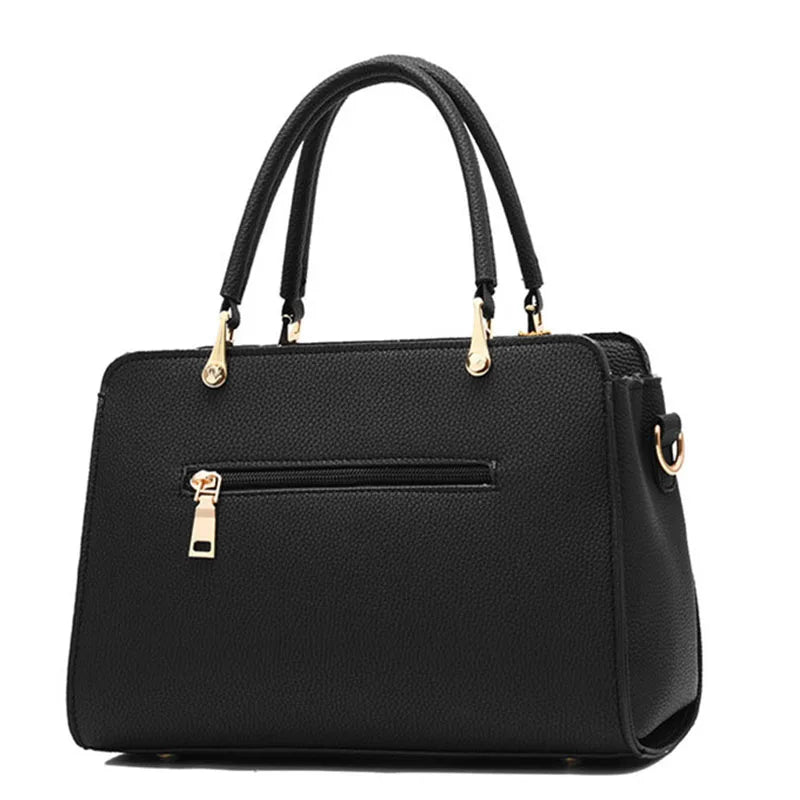 Women's Square Flap Shoulder Bag with Zip Closure | Footmaxldn