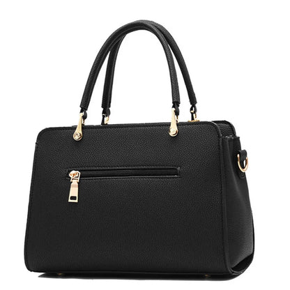 Women's Square Flap Shoulder Bag with Zip Closure | Footmaxldn
