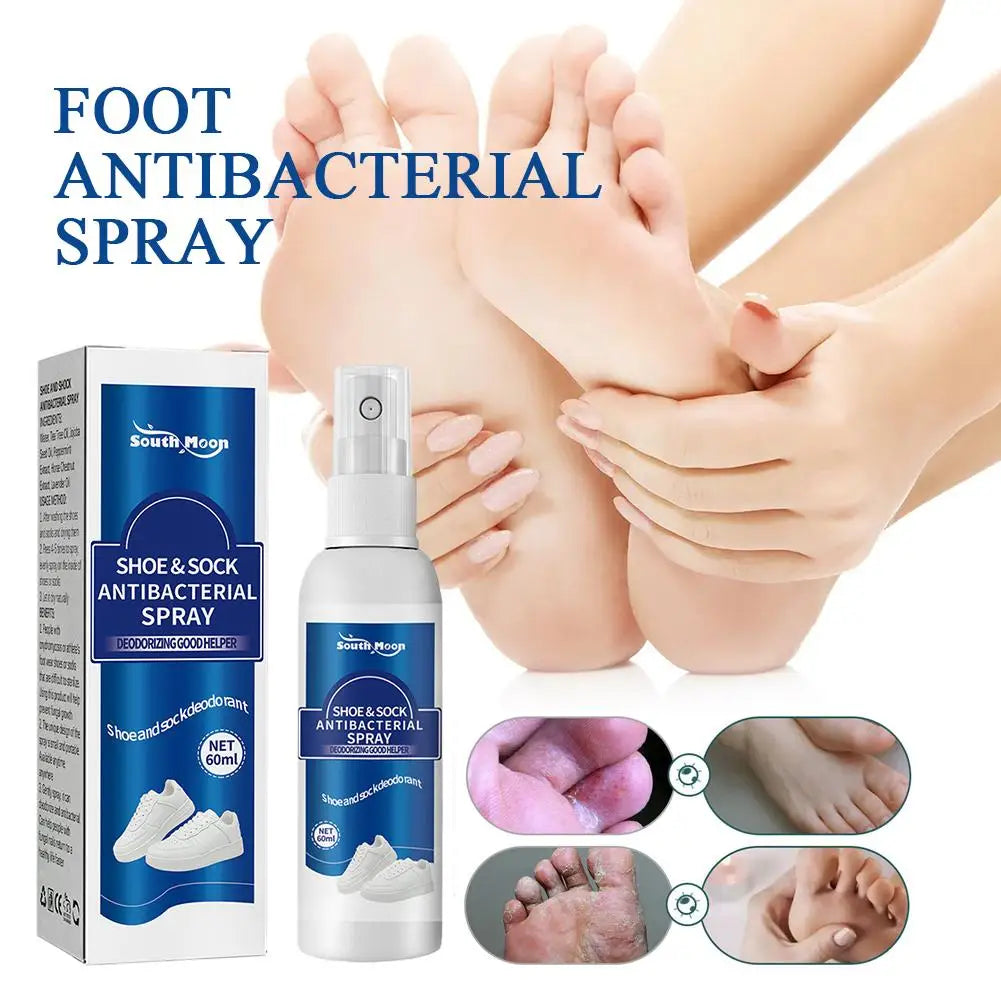 Footmax Shoe Deodorizer Spray - 60ml Antibacterial Foot Odour Eliminator & Freshener