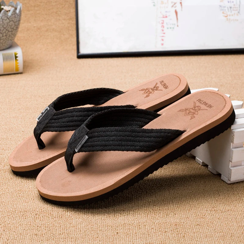 Footmax Men's Platform Flip Flops - Summer Beach Sandals 2024 - footmaxldn