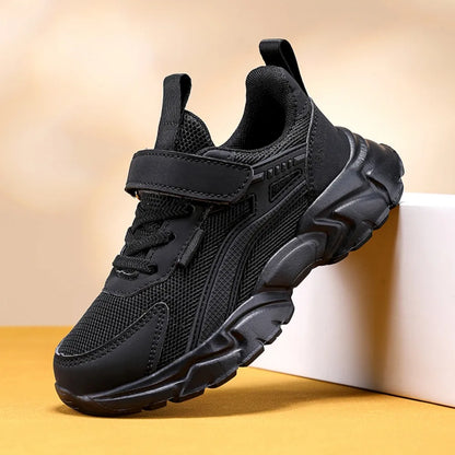 Footmaxldn Children's Breathable Mesh High-Top Trainers