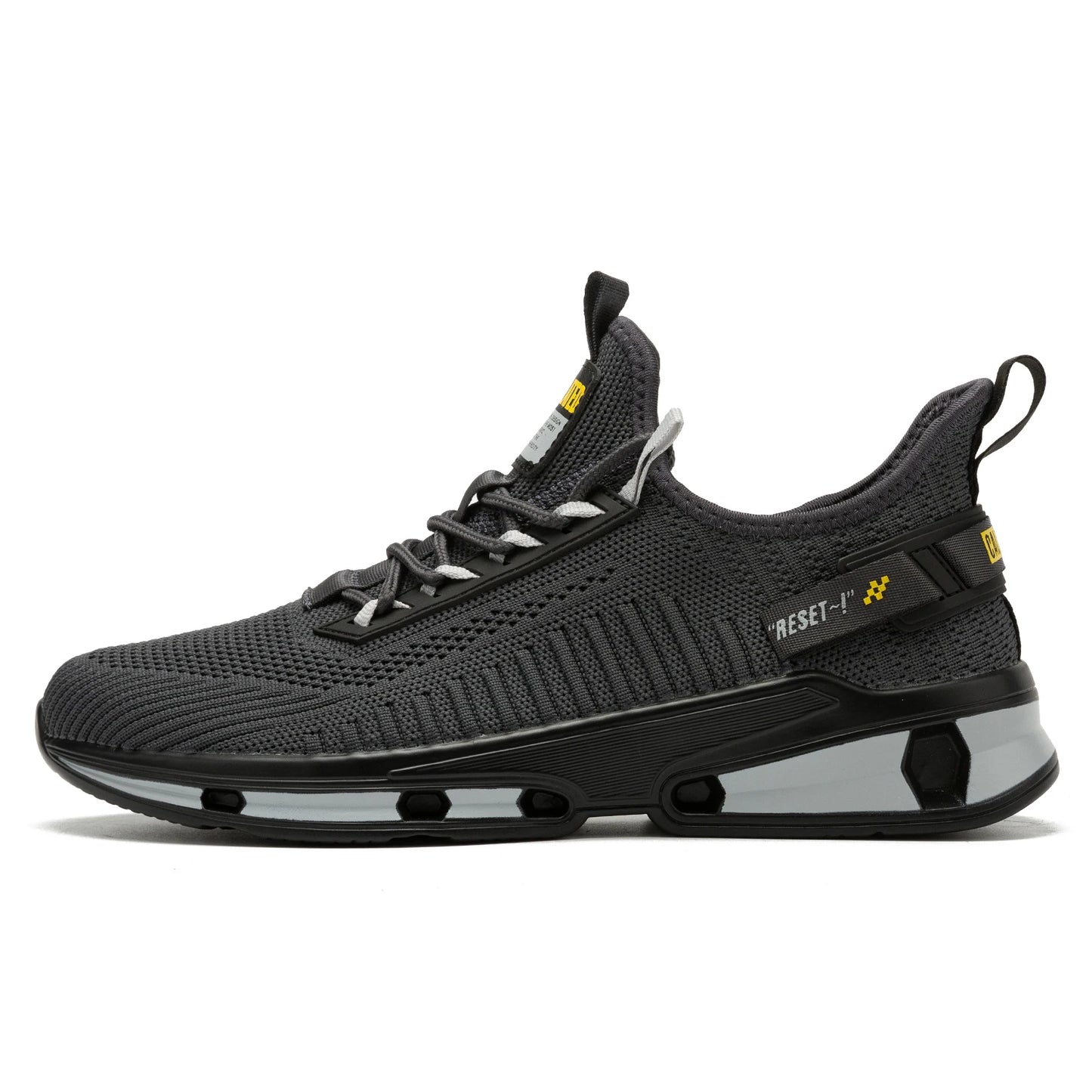 Baasploa Men Running Sneakers Leather Mesh Breathable Classic Sport Sneakers Male Comfortable Non-slip Waterproof Casual Shoes - footmaxldn