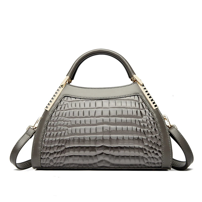 Alligator Patent Leather Shoulder Crossbody Hand Bags for Women Brand Luxury Handbags Women Bags Designer Hobos Two Layers Sac - footmaxldn