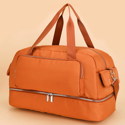 Footmax Fitness Gym Bag with Shoe Compartment - Waterproof Dry Wet Sports Duffel 20-35L - footmaxldn