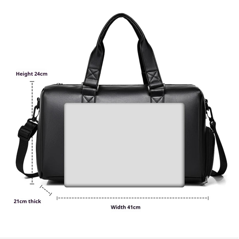 Footmax Large Travel Gym Bag - Wet Dry Separation with Shoe Compartment - footmaxldn