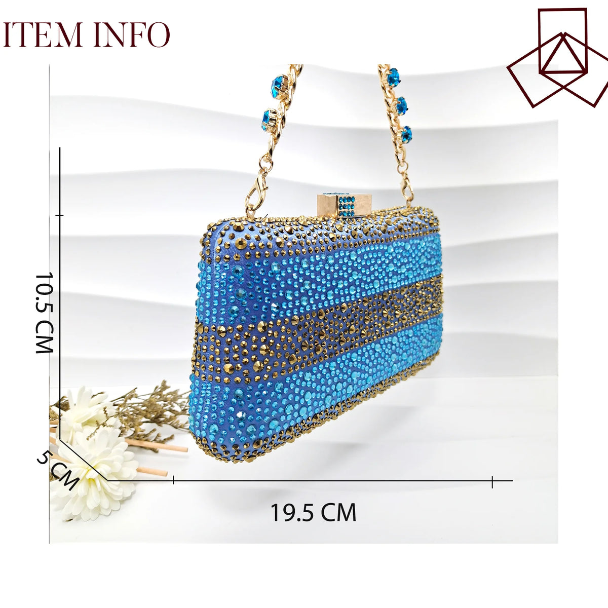 Footmaxldn Crystal Slingback Heels & Matching Clutch