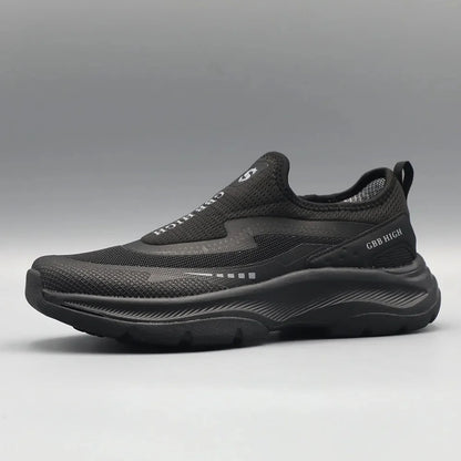 Footmax Men's Waterproof Slip-On Hiking Shoes - Lightweight & Anti-Slip