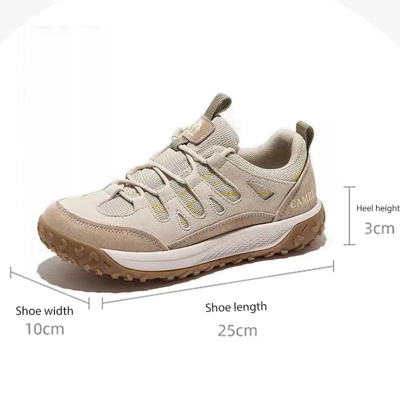 GOLDEN CMAEL Women's Hiking Shoes Waterproof Non-slip Woman Sneakers Outdoor Sports Trekking Shoes for Women 2023 Autumn New - footmaxldn