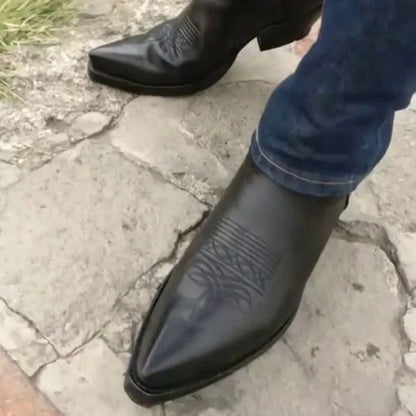 Men’s Pointed-Toe Chelsea Boots with Zip