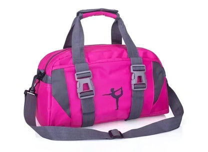 Footmax Waterproof Yoga Fitness Bag for Women - Nylon Training Shoulder Crossbody Gym Duffel 20-35L - footmaxldn