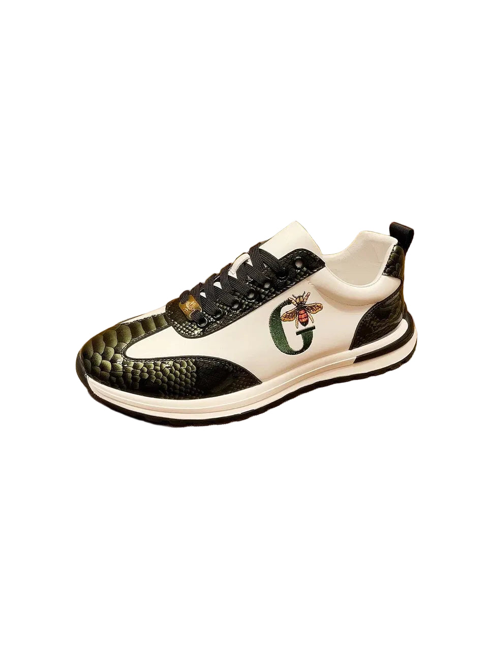 Men's Luxury Leather Sneakers - Footmaxldn Designer Casual Shoes - footmaxldn