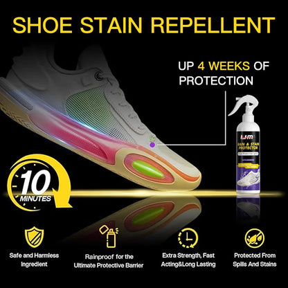 Footmax Waterproof Shoe Protector Spray - 100ml Stain Repellent for Leather & Suede