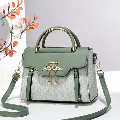 High Quality Bags Fashion Print Leather Shoulder Bag Luxury Design Shoulder Bag Elegant Small Square Bag - footmaxldn