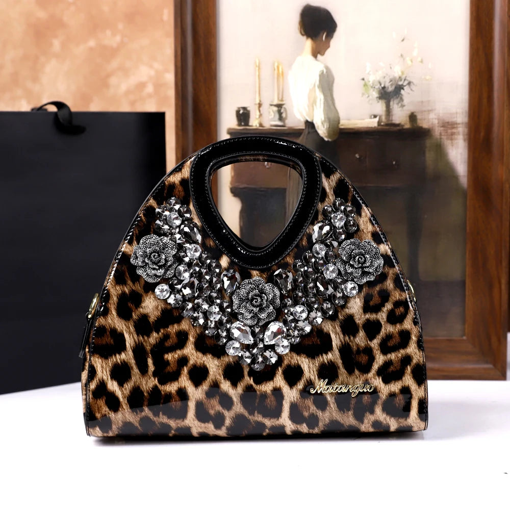 Footmax Diamond Embellished Dumpling Bag - Women's Crossbody Shoulder Handbag 2025