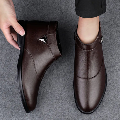 Men's Genuine Leather Chelsea Boots