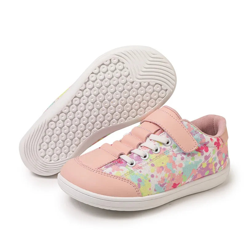 Footmaxldn Kids Barefoot Canvas Sneaker | Wide Toe Box, Zero-Drop, Non-Slip