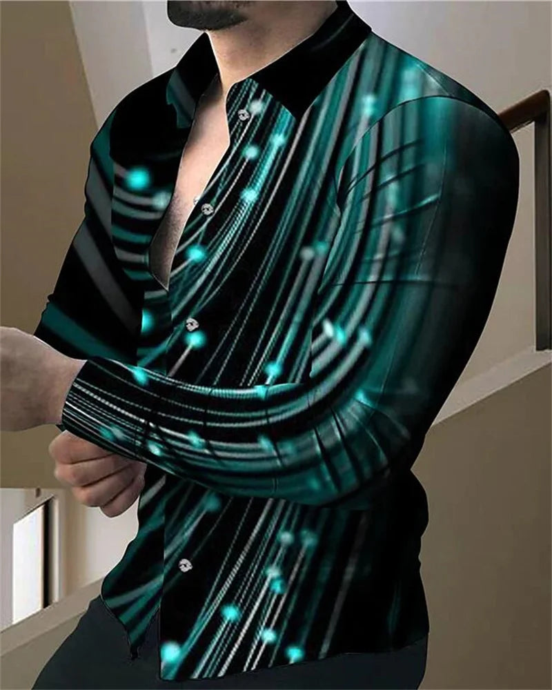 Footmax Red Plaid Hawaiian Shirt - Men's Long Sleeve Summer Beach Shirt - footmaxldn