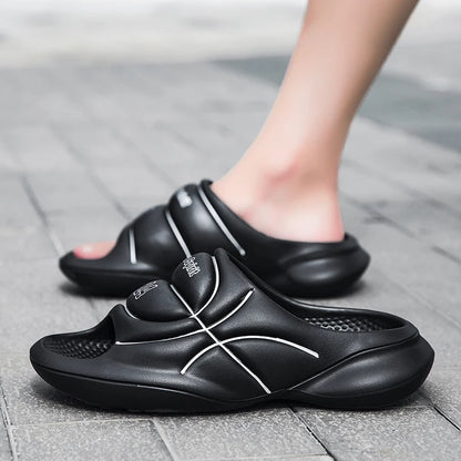 Footmax Men's Basketball Slippers - Anti-Slip Outdoor Sports Sandals - footmaxldn