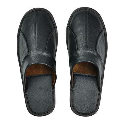 Men's Split Leather Indoor Slippers | Footmaxldn