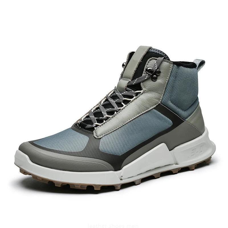 Footmax High Top Waterproof Hiking Boots - Men's Non-Slip Trekking Shoes