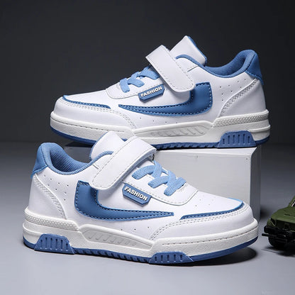 Boys' Low-Top Skate Sneakers with Hook & Loop Strap
