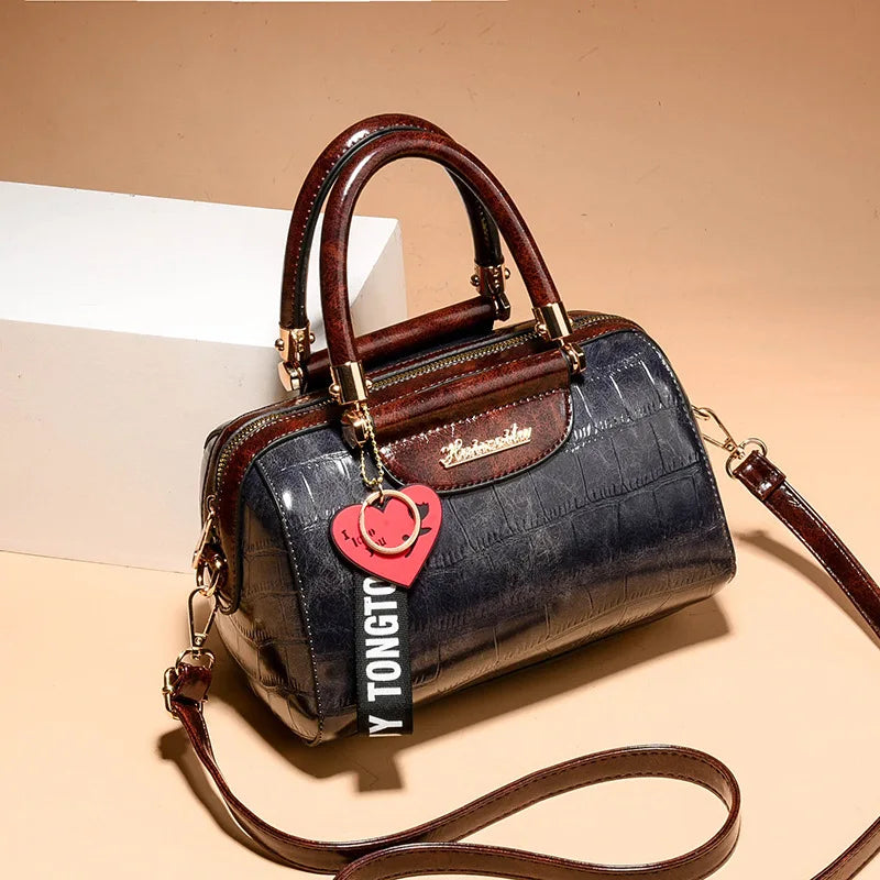Luxury Design Handbags Shoulder Bags Top Quality PU Leather Women Handbag Classic Crocodile Tote Bag Female Messenger Bag Bolso - footmaxldn