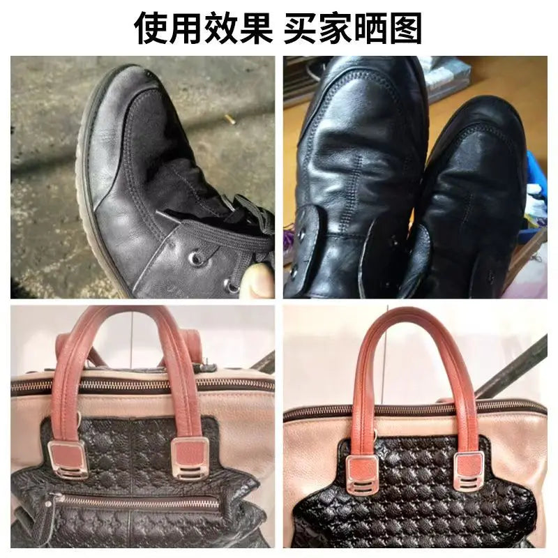 Footmax Leather Shoe Polish & Brush Cleaning Kit - Professional Care Set