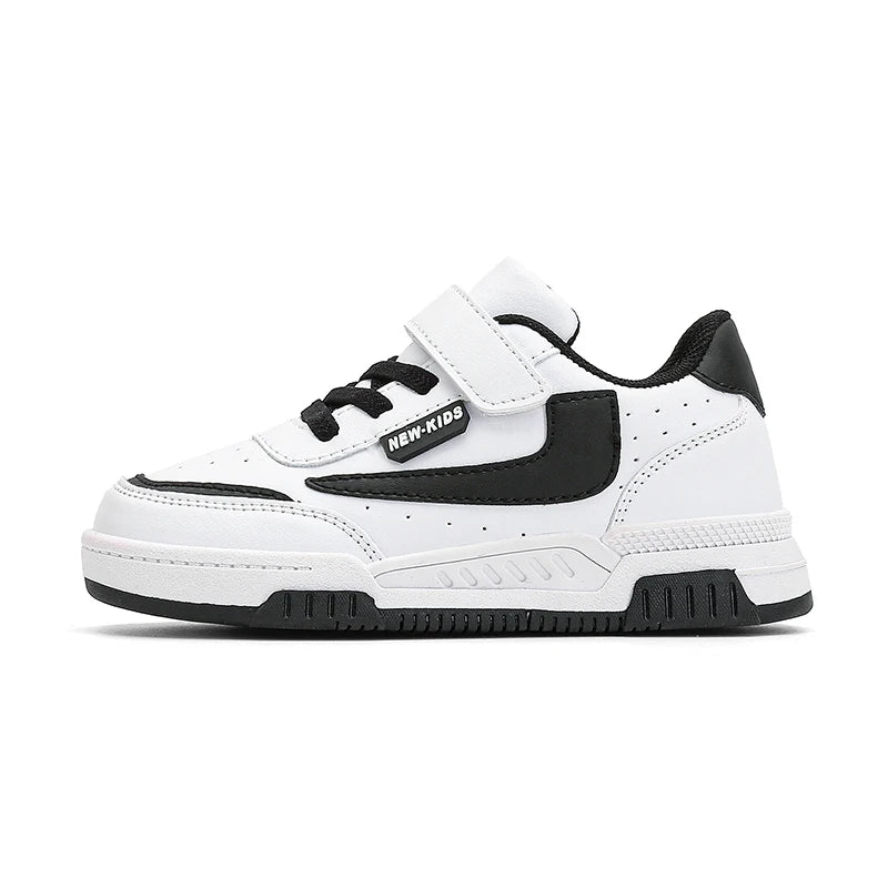 Boys' Low-Top Skate Sneakers with Hook & Loop Strap